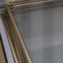 Front Row Foldable Dog Playpen  Durable and Portable Puppy Playpen for Exercise, Rest & Play  Clear Fence Panels with Aluminum Rods and Crate for Dogs and Other Small Pets (Gold, 6-Panel)