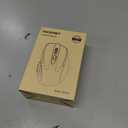 TECKNET Wireless Mouse (2.4G & BT5.0/3.0) Silent 4800 DPI Computer USB A & Bluetooth Mouse 6 Buttons, Wide Compatibility - Grey