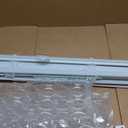 Cordless Vinyl Mini L Blinds 20" W x 48" H, 1" Slat White Horizontal Windows L Blind for Door, Shades, Camper, Light Filtering, Interiors, Arrive 1/2 Inch Narrower Indoor