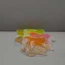 PercyEffie 4 Pack Acrylic Floating Shelves wavy acrylic shelves for display shelf colorful room decor cute wall decor for Toy,Makeup,Figure,Nail PolishWall Organizer for Bathroom, Bedroom, Living Room