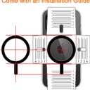 COJOC Magnetic Ring Sticker for MagSafe, Universal Conversion Kit Compatible with MagSafe Ring, for iPhone 16/15/14/13 Pro Max Mini, Galaxy S24/S23, Magnetic Wireless Charging Accessories, Black