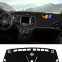Autorder Dashboard Cover Mat for 2014-2023 Jeep Cherokee Accessories Dash Cover Flannel Dash Mat Sunshade Glare UV Rays Protector (Not Fit Grand Cherokee)