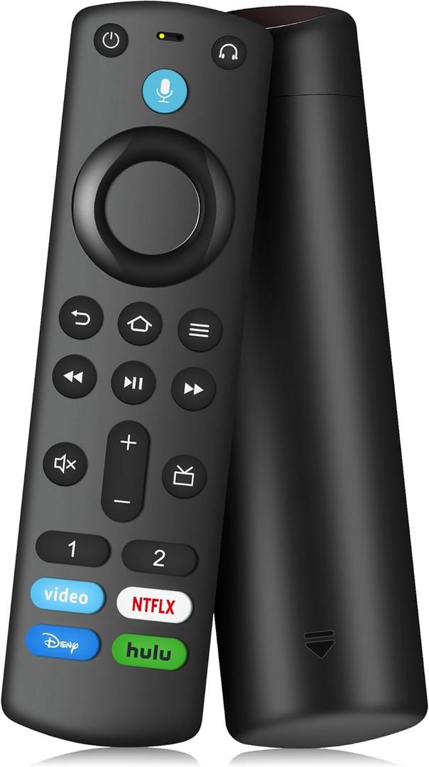 Replacement Voice Remote Control Fit for FireSeries Smart TV Stick (2nd&3rd Gen, 4K Max, 4K, Lite, HD), TV Cube, Smart TV (3rd Gen), for Hisense, Toshiba, Insignia, TCL, Omni Smart TV