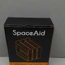 SpaceAid Bamboo Pull Out Spice Rack Organizer for Cabinet, Heavy Duty Slide Out Seasoning Kitchen Pantry Sliding Vertical Organization, 7.6" Wide, 3 Drawers(2" Wide), 2-Tier, Natural