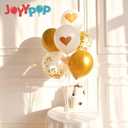 JOYYPOP 4 Sets Balloon Stand Kit For Table, Balloon Sticks with Base Birthday Graduation Party Decorations Wedding