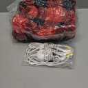 Homemate Electric Blanket Heated Throw - 50x60 Ultra Soft Cozy Flannel Heating Blanket with 10 Fast Heat Levels 8 Hours Auto Off Over-Heated Protection ETL Certification Keep Warm in Home Office (Red-black)