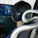 Replacement AW920H Gaming Headset Cable, Audio Cord with Inline Mute and Volume Control Compatible with Alienware AW720H AW310H AW510H 988 Alienware Dell Gaming Headset 6.5FT (Blue)