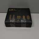 5 in 1 Blow Dryer Brush, Upgrade Hair Dryer Brush Set Negative Ion Air Styler Curling Wrap Air Curler, Hot Air Brush Curling Iron Hair Styling Tools As A Gift for Straight/Curl/Dry/Smooth (Gold)