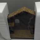 Christmas Decorations Manger for Nativity Scene 7 Inch Scale Creche Stable for Inside 7&8 inch Scale Holy Family Wooden Nativity Stable Home Desk Decor Collectable14" x 4.1" x 12"