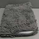 OLANLY Bathroom Rugs 36x24, Extra Soft Absorbent Chenille Bath Rugs, Rubber Backing Quick Dry, Machine Washable Bath Mats for Bathroom Floor, Tub and Shower, Home Decor Accessories, Grey