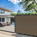 6' X 50' Fence Privacy Screen 180 GSM Heavy Duty Privacy Fence 90% Blockage Shade Net with Reinforced Bindings & Grommets for Backyard, Outdoor Patio, Pool Deck, Garden