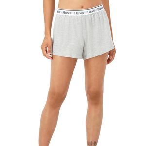 Hanes Originals Sleep, Comfy wear Lounge, Pajama Shorts for Women, 1-Pack, Heather Grey, Medium