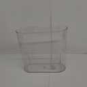 Anyoifax Small Trash Can Slim Garbage Can 3 Gallon Waste Basket Trash Bin Container for Bathroom, Bedroom, Living Room, Kitchen, Office, Colleg Dorm - Clear