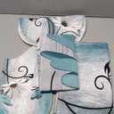 Onalasyc 4PCS Teal Daisy Country Farmhouse Shower Curtain Set with Shower Curtain and Carpet and Accessories, Waterproof Bathroom Shower Curtain Decorative Set with 12 pcs Hooks,71 x 71in