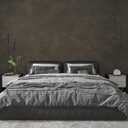 JSEVEM 31"×157" Extra Thick Wide Dark Brown Tan Charcoal Grey Rusty Concrete Wallpaper Peel and Stick Metallic Concrete Contact Paper Vinyl Matte Stickers for Bedroom Bathroom Living Room Office Walls