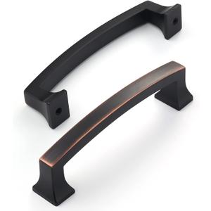 Amerdeco 15 Pack Oil Rubbed Bronze 5 Inch(128mm) Hole Centers Kitchen Cabinet Pulls Cabinet Hardware Kitchen Handles for Cabinets Cupboard Handles Drawer Pulls ZH0009ORB