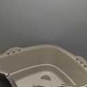 Amazon Basics Cat Litter Box with Lid, No-Mess, Standard, unisex, Charcoal, 26 in x 23 in x 20 in