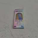 WRITECH Gel Pens Fine Point: 0.7mm Black Ink Retractable 6ct Smooth Writing with Aesthetic Gradient Color Barrel for Journaling Note Taking Silent Click No Smear Nebula Pen Set