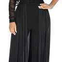 chicyes Women's One Piece Jumpsuits Dressy Sexy Long Sleeve Bodycon Rompers Plus Size Formal Sleeveless Outfits 2025 (3X-Large, 1-black)