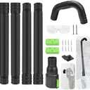 Gutter Cleaning Attachment Replaces AGC1000 Cleaning Kit & Mounting Bracket Kit for EGO 530CFM 580CFM 575CFM 650CFM 615CFM LBX6000, W/Battery Holders - Easily Clear Leaves And Debris From Gutters, Black