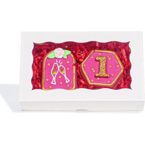 50pcs 7x4.33x1.5 Inch White Bakery Boxes with Window Cookies Chocolate Truffle Macaron Cakesickle Boxes Browines Treat Boxes for Christmas Valentine's Easter Mother's Day