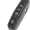 Smart Key Fob Case Compatible with KIA CEED CERATO Forte NIRO SELTOS Sorento Soul SPORTAGE Telluride Black Carbon Fiber Pattern ABS Silicone Rubber Night-Luminous Black