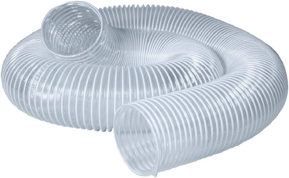 POWERTEC 5" x 10ft  Dust Collection Hose, 5" Dust Collector Hose for Woodworking and Wood Shop Dust Collection System (70220)