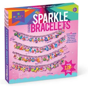 Craft-tastic  DIY Puffy Charm Bracelets Kit  Make Your Own Jewelry  Ages 6+, 9 Inch