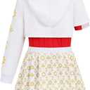 IBQ Kids Costume Set for Cheerleader Costume Girls Halloween Dress Up (130 7-8 Years)