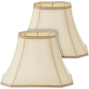 Glooglitter Set of 2 Bell Lamp Shade 6.25"x8" Top 11"x16" Bottom 12" High