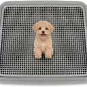 UPIT Puppy Potty Tray with Mesh – Dog Pee Pad Holder for Small Dogs & Puppies, Indoor Dog Potty Training Toilet, Plastic Leak-Proof Dog Potty Tray (Small - 20 x 16 in)
