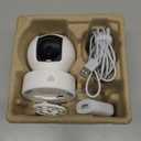 Kasa 2K+ Indoor Pan/Tilt Wired Security Camera - Works as a Baby Monitor & Pet Camera, Motion Detection & Tracking, 2-Way Audio, Night Vision, Subscription-Free Local Storage or Optional Cloud, KC410S (White)