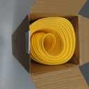 FunWheat Round Braided Placemats Set of 8 Place Mats for Dining Table Woven Washable Non-Slip Table Mats 15 Inch(Yellow,8pcs)