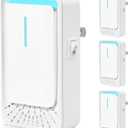 Plug In Air Ionizers - 3 Pack Negative Ion Technology Air Purifier, Quiet Mini Air Freshener for Home, Bedroom, Office, Basement - Portable Air Purifiers for Odor, Dust, Smoke, Pets Smell, White (3PCS)
