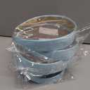 6 x WantGor Satin Headbands for Women, 1.2 Inch Wide Solid Hair Bands Plain Hairband Holiday Head Band Hair Accessories for Crafts DIY (Blue)