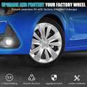 Hubcap Wheel Hub Cover for Subaru Impreza 2017-2023 Accessories, OEM Style Replacement Part Hub Cap Lossless Installation Wheel Cap for Subaru Impreza 28811FL010, Chrome Plated Silvery 16 Inch 1PC