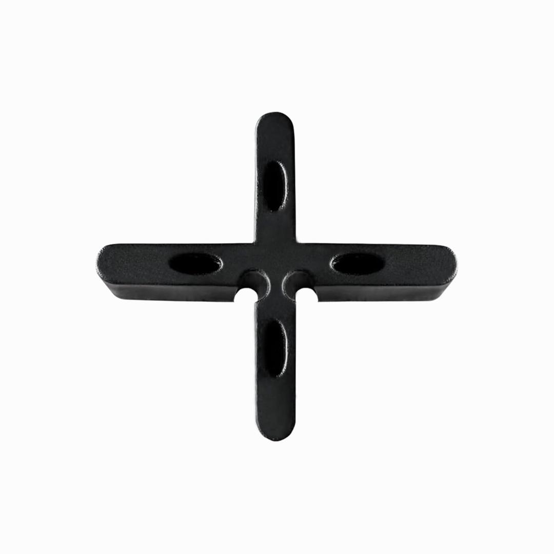 Thick Slab Paver Garden Floor Black Leveling Spacer 1/4 inch Width 5/8 inch Height Outdoor Bricklaying Spacer With Breaking Point become T Spacer Yard Slab Paver Spacer.