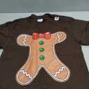 Gingerbread Man Shirt Adult Kids Men Women Cookie Costume T-Shirt, S
