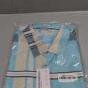 Mens Print Plaid Button Down Shirts Wrinkle Free 4-Way Stretch Casual Dress Shirt for Men XXL