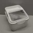 Fhiny 5.5LB Dog Food Storage Container, Airtight Pet Treat Bin Translucent Dry Food Grain Storage Barrels Sealed Bucket MoistureProof Plastic Cat Puppy Food Bin with Seal Locking Lid Keep Fresh