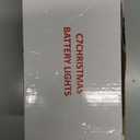 C7 60 LED Battery Operated Christmas Lights, Battery Powered Multicolor Waterproof Bulbs,21.3 FT 8 Modes with Auto On/Off Time for Xmas Tree Garden Patio Indoor Outdoor Christmas Decorations