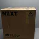 NZXT H9 Flow Dual-Chamber ATX Mid-Tower PC Gaming Case  High-Airflow Perforated Top Panel  Tempered Glass Front & Side Panels  360mm Radiator Support  Cable Management  White (Non RGB Fans)