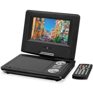 GPX PD701B PD701B Standard Portable DVD Player with 7-in. Swivel Screen and Remote