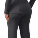 Mintsnow Pant Suits for Women Dressy Long Sleeve Blazer Jackets and High Waisted Wide Leg Pants Sets 2 Piece Work Outfit 2026, Large