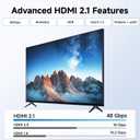 Cable Matters 2-Pack 1-Port 8K HDMI Wall Plate, Supports [8K@60Hz, 4K@120Hz, VRR, ALLM, HDR, HDCP 2.3], HDMI Wall Outlet, White