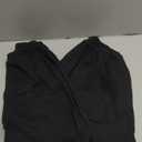 HeSaYep Women's Fleece Lined Sweatpants Barrel Leg Baggy Sweat Pants Winter Thermal Cotton Pants with Pockets (Large, Black)