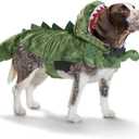 Dinosaur Dog Costume Halloween Dino Pet Costume, Funny Stegosaurus Dog Cosplay Costume for Small Medium Large Dogs, Warm Winter Dragon Dog Costume Outfits Special Events Photo Props Accessories