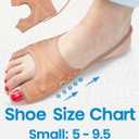 Habioer Bunion Corrector for Women & Men, Breathable Toe Straightener for the Thumb and Little Toe, Comfortable & Adjustable for Day/ Night Use, Bunion Relief Splint(1 Pair), Small