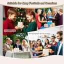 FAYEVIVI 20pcs Party Favor Boxes - Gift Boxes with Lids for Presents, Small Thank You Treat Box, Leather Handle Candy Bags Bulk, for Birthday Bridal Wedding Babyshower (Champagne) (Champgne)