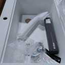 KRAUS Bellucci Workstation 33 in. Drop In Single Bowl Granite Kitchen Sink in White with Accessories, KGTW1-33WH
